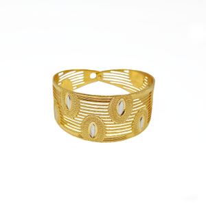 One Gram Gold Plated Kada Bracelet MGA - BRE0