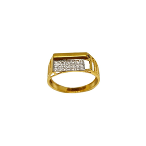 22K Gold Matte finish Fancy Ring MGA - GRG023