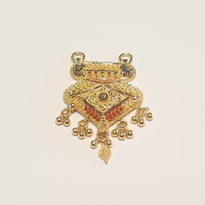 Gold 91.6 kalkatti mangalsutra pendant