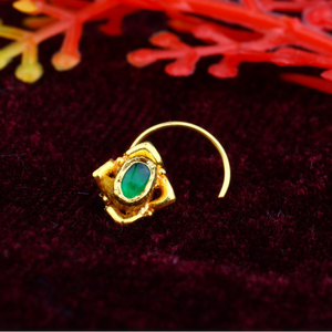 22K Gold Fancy Jadtar Nosepin JJ-020