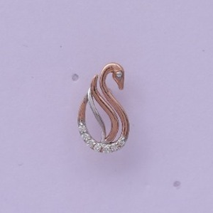 18 carat gold real daimonds earrings RH-LE963