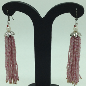 Pink Quartz Stones Ear Chandelier Hangings 