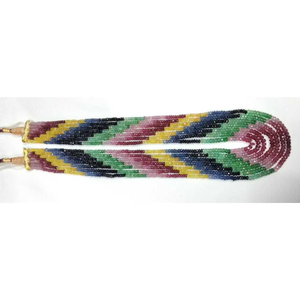 Natural Gemstone Multicolored Beads