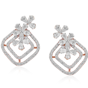 Aroha Creative Diamond Simulants EarTops JSJ0