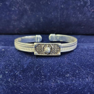 70K Silver Tortoise Design Kada