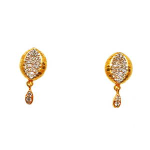 22K Gold Modern Earrings MGA - BTG0180