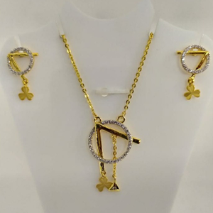 916 gold cz dokiya with earrings