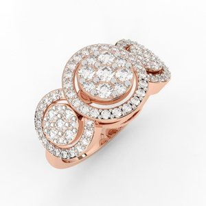 Hip Hop Style Art Deco Lab Grown Diamond Ring