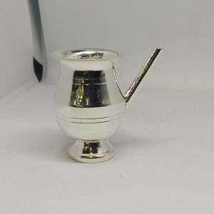 Silver   small loti seva jaari  for pooja hom