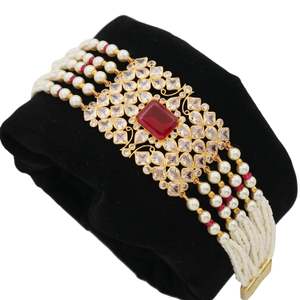 916 Gold Stunning Pearl Bracelet AJB30