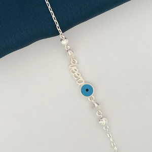 925 Silver Blue Veera Rakhi
