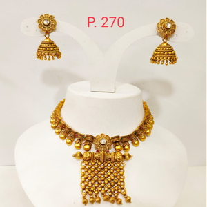 Antique Gold plated Beads & Flower Design