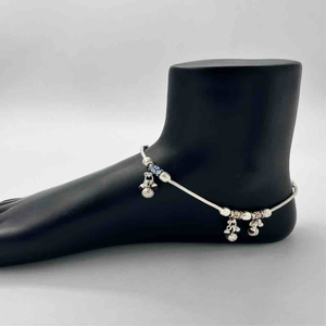 Silver Fancy Payal Bombey Design