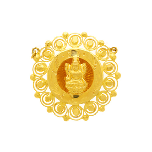 Goddess lakshmi gold pendant