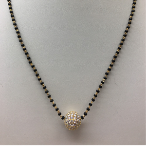 22ct gold singal line mangalsutra dokiya