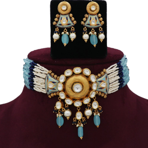 Colourful Pearl Sparkling Colourful Moti Neck