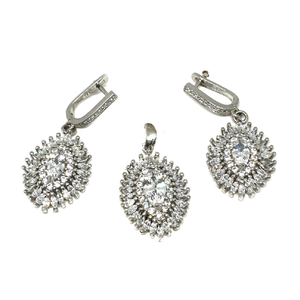 925 Sterling Silver Designer Pendant Set MGA 