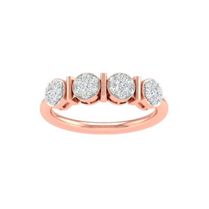 18k rose gold real diamond engagement ring mg