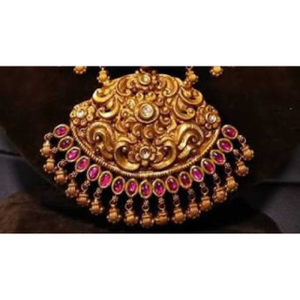 Gold Pendant Nakshi Work