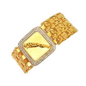 One gram gold forming square shaped jaguar br