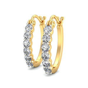 Gold antique daily wear earrings ber 028