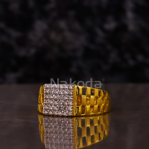 916 Gold CZ Hallmark Men's Ring MR853