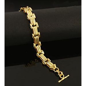 18 kt real solid yellow gold men's bracelet 1