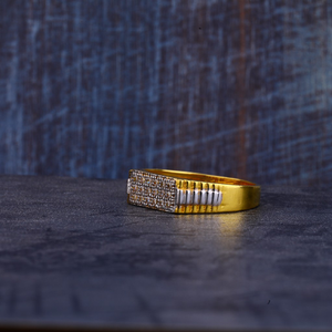 Mens Gold 916 Ring-MR276