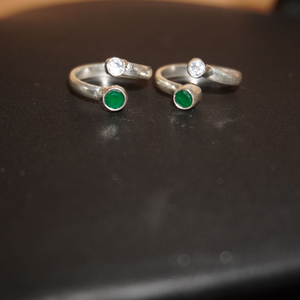 925 Silver Fancy Stone Bichiya 124R159