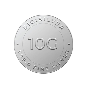 Digigold 10 gram silver coin 24k (99.9%)