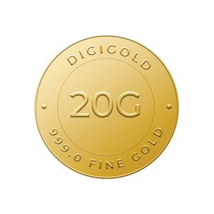 Digigold 20 gram gold coin 24k (99.9%)