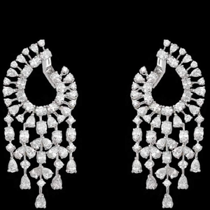 Diamonds Ear Hangings JSJ0159