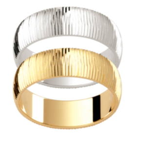 Gold Scratch Brush Ring