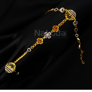 22CT CZ  Gold Designer Ladies Hathpan HP144