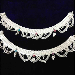 Indian Classic Silver Fancy Anklet