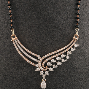 18kt designer diamond mangalsutra