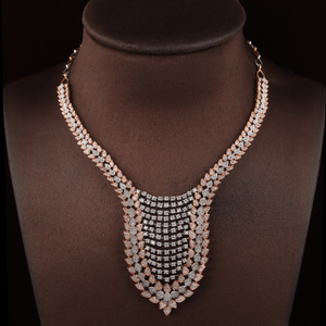 18kt designer diamond fancy necklace