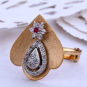 18CT Rose Gold Fancy Ladies Ring RLR621