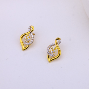 latest collection 22k gold earring for ladies