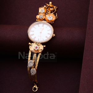 18CT CZ Ladies Rose Gold Watch RLW420
