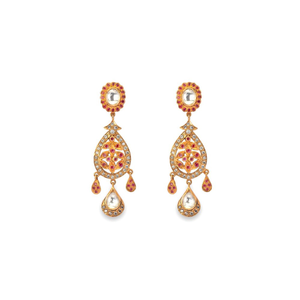 925 silver swarovski diamond earring with rub