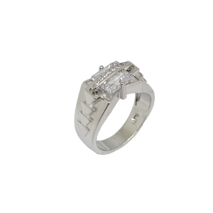 Diamond Proposal Ring In 925 Sterling Silver 