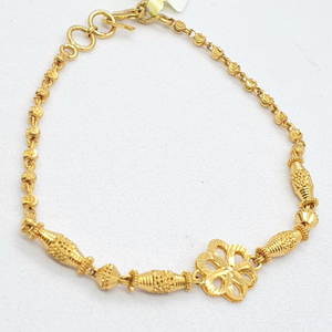 Gold 91.6 Simple Design Ladies Bracelet