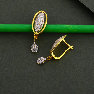750 gold cz women's classic earring bali lfb1