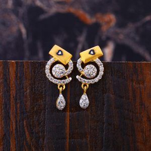 22kt gold classic  women's earring lfe309