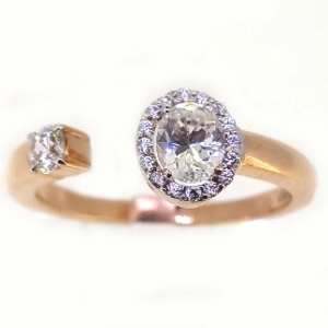 Aroha Creative Diamond Simulants Ring JSJ0233