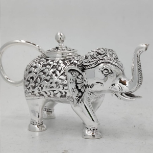 Silver Antique Finish Elephant