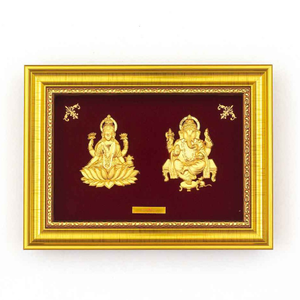 Goddess Laxmiji and Lord Ganeshji Frame in 24
