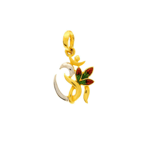 22 carat gold om pendant