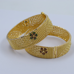 916 Gold Handcrafted Kolkata Bangles